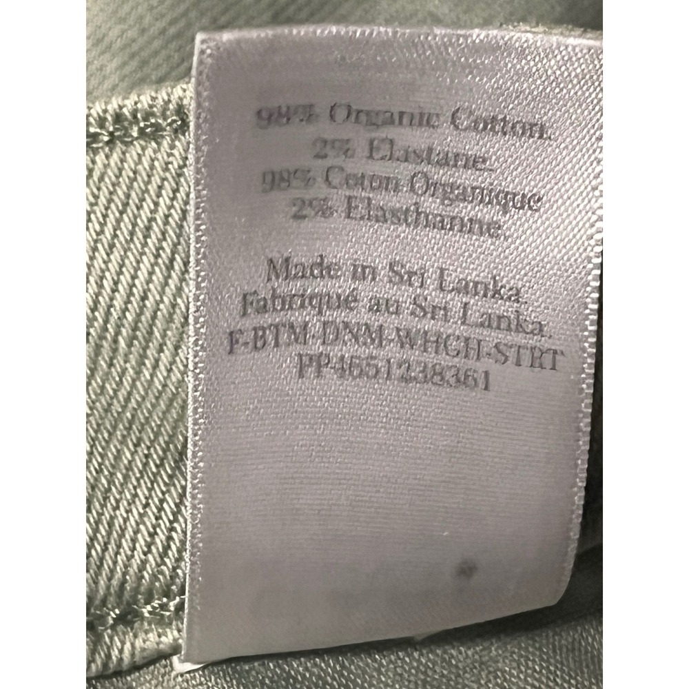 Everlane The Way-High Jean Sage Green Organic Cotton Straight Leg Womens 27 Tall - Picture 7 of 10